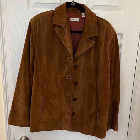 Ann Taylor Tan Suede Jacket